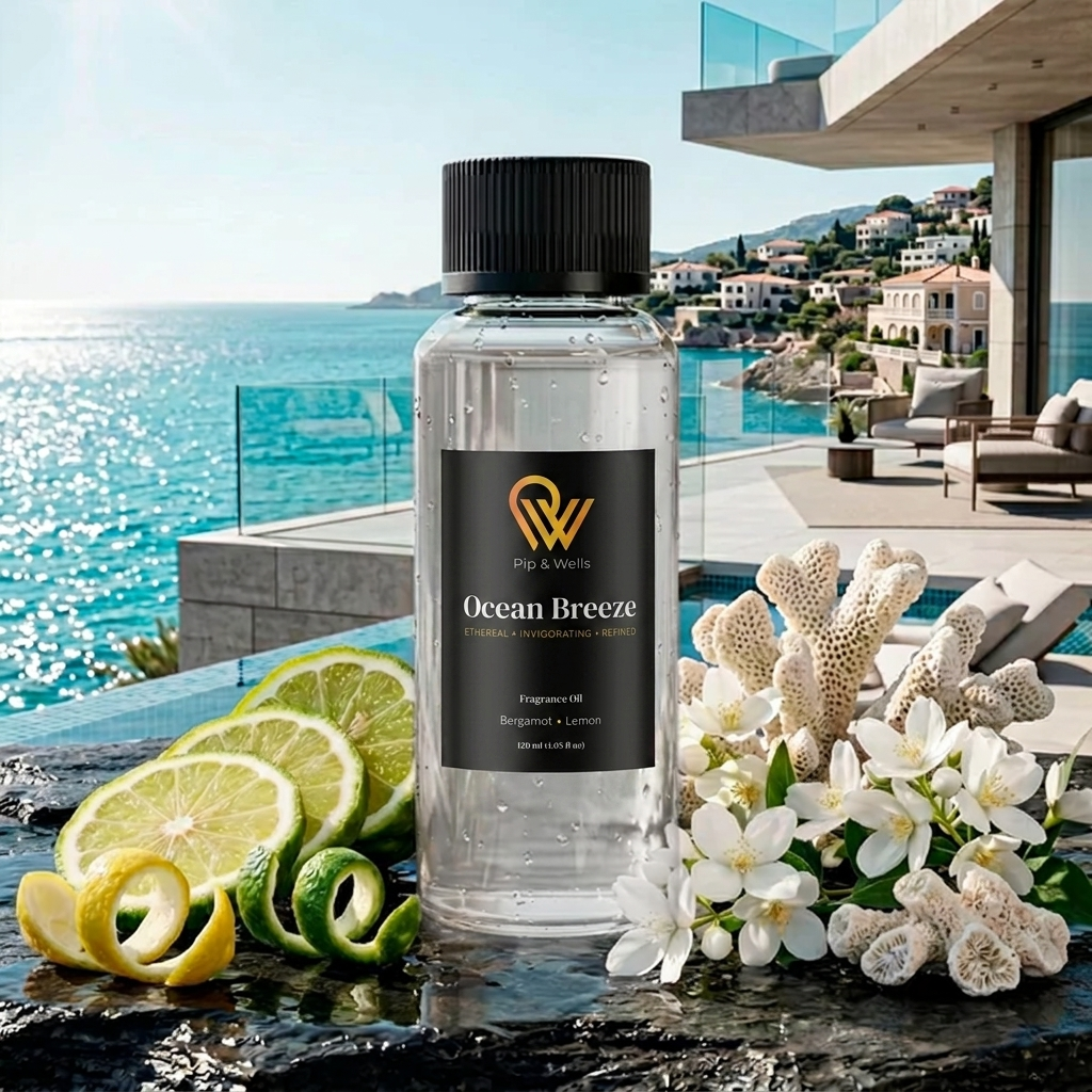Olej zapachowy Ocean Breeze hotelowy 120 ml - Pip & Wells