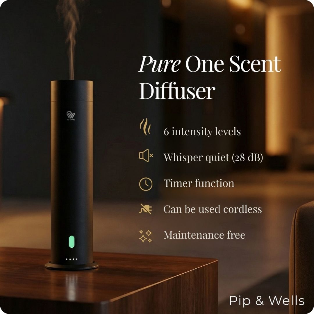 Pure One bezwodny dyfuzor zimnego powietrza, Matowy czarny, opakowanie - Pip & Wells
