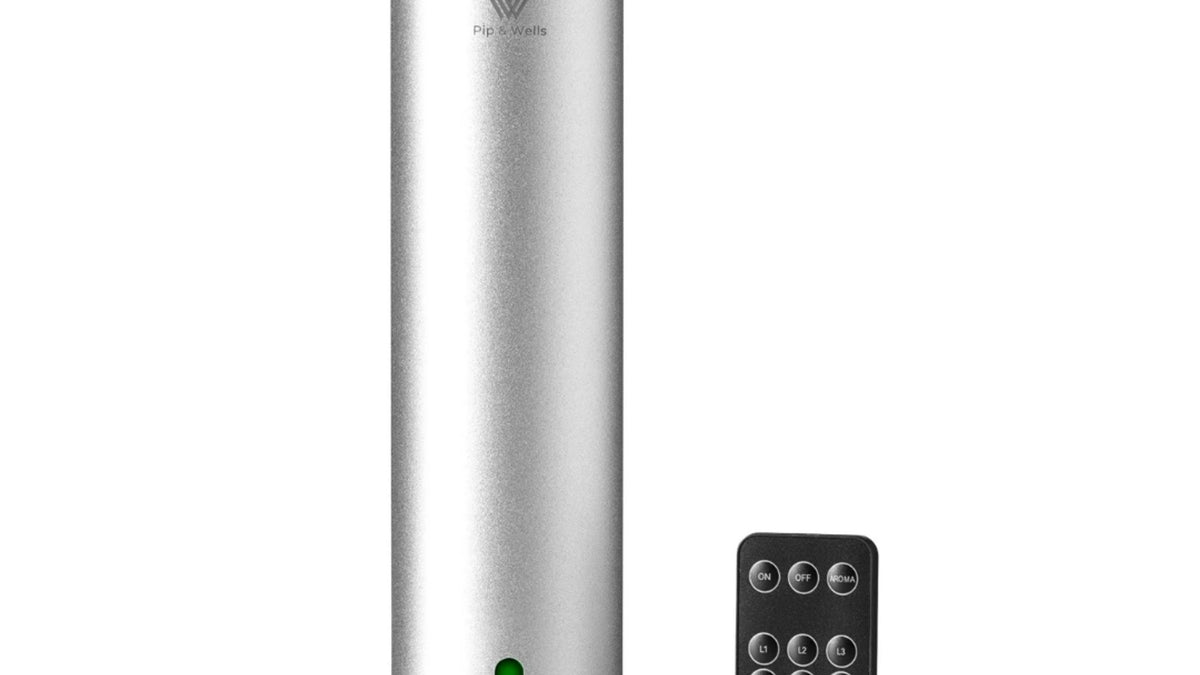 Srebrny dyfuzor Pure One z pilotem do użycia z timerem
