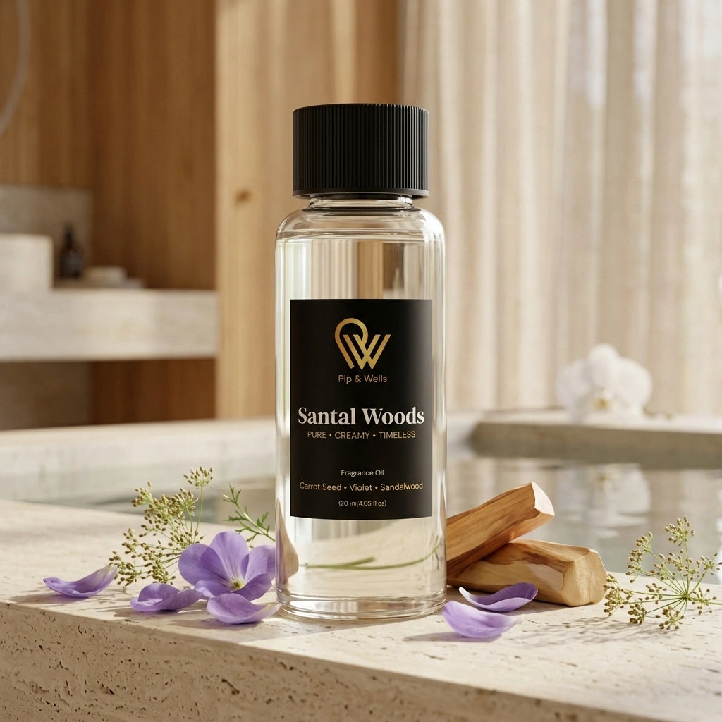 Olej zapachowy hotelowy Santal Woods 120 ml - Pip & Wells