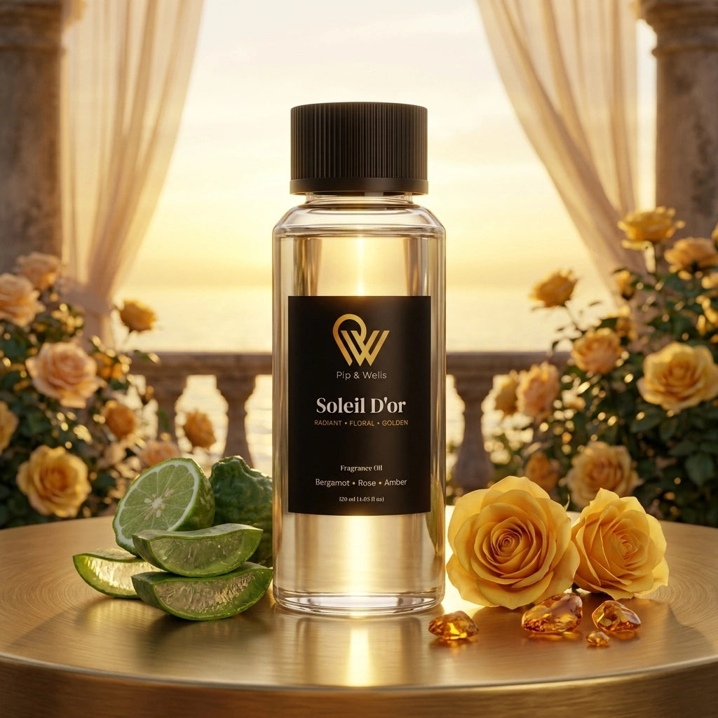 Olej zapachowy hotelowy Soleil D'or 120 ml - Pip & Wells